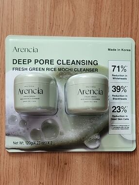 Arencia: Korea Deep Pore Cleansing Fresh Green Rice Mochi Cleanser 2pk